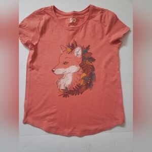 SO Kids' Fox Graphic T-Shirt - Orange!!!